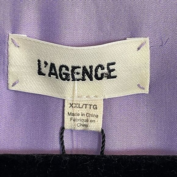 L'AGENCE  Annie tie front Blouse in LAVENDER. XXL NWT - Picture 5 of 12